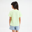 T-shirt manches courtes Stitch jaune fluo fille