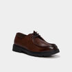 Derbies crant&eacute;es marron homme