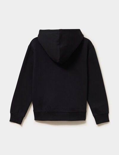 Sweat hoodie Hello Kitty Kuromi noir fille