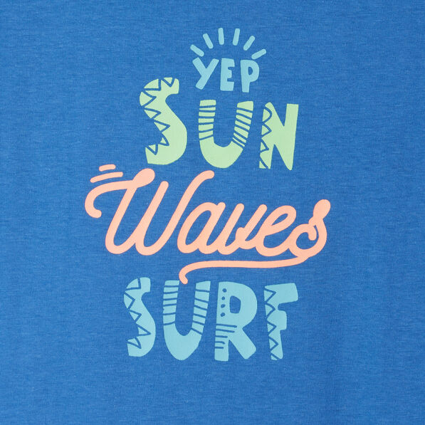 T-shirt à manches courtes bleu garçon