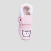 Chaussons bottillons fourrés forme chat rose fille