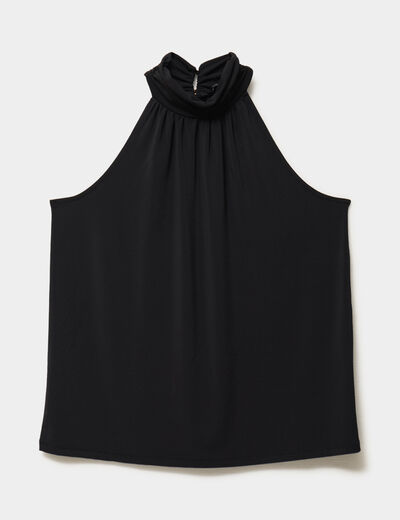 D&eacute;bardeur emmanchures am&eacute;ricaines noir femme