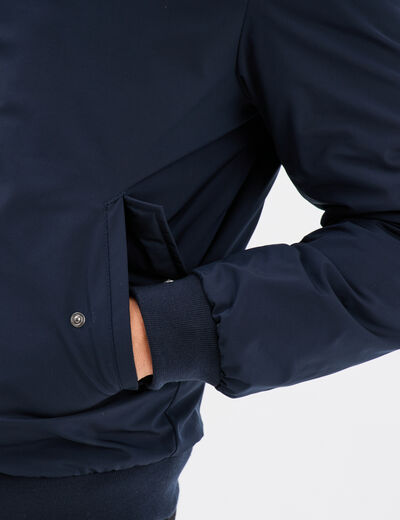 Blouson zippé col montant Creeks bleu foncé homme