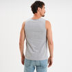 Débardeur col rond bretelles larges gris homme
