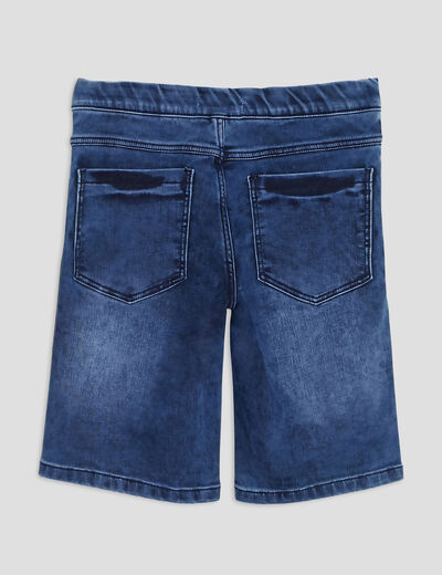 Bermuda droit en jean denim double stone garçon