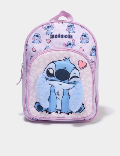 Sac &agrave; dos Stitch bretelles ajustables parme fille