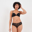 Soutien-gorge push up paddé dentelle noir femme