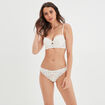 Soutien-gorge corbeille dentelle ivoire femme