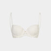 Soutien-gorge corbeille dentelle blanc femme