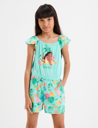 Combishort sans manches coton Vaiana multicolore fille