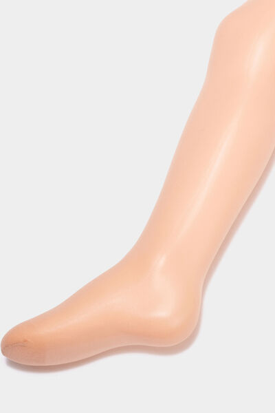 Lot 2 paires collants beige fille