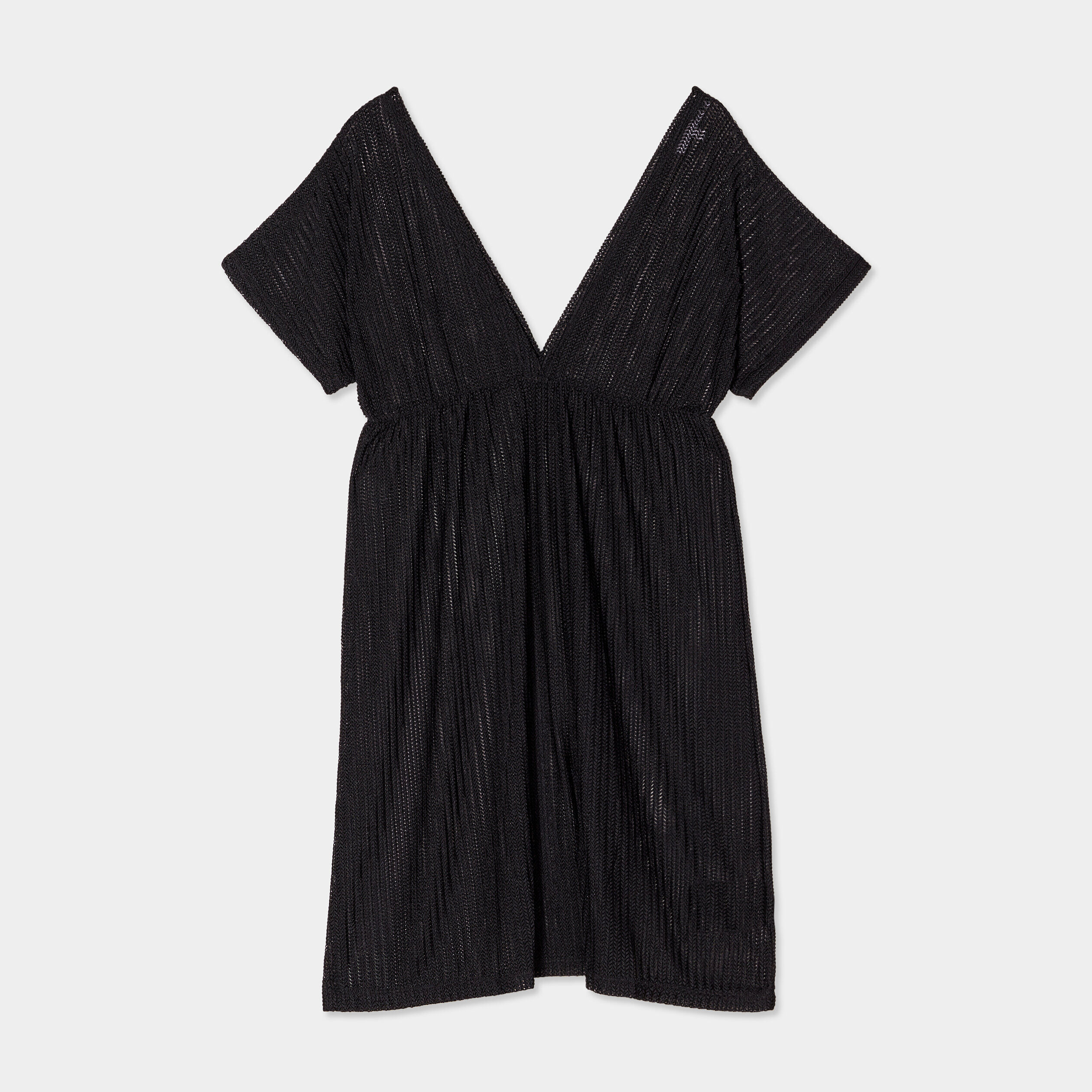 Robe de plage ajourée noir femme WAMEA BEACH