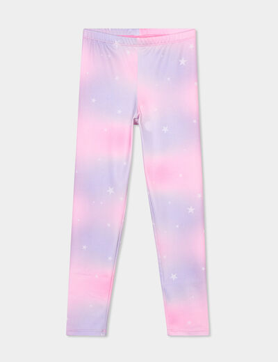 Legging taille élastiquée ecru fille