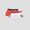 Lot 2 boxers coton Harry Potter bordeaux garçon