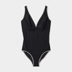 Maillot de bain foulard une pi&egrave;ce noir femme grande taille