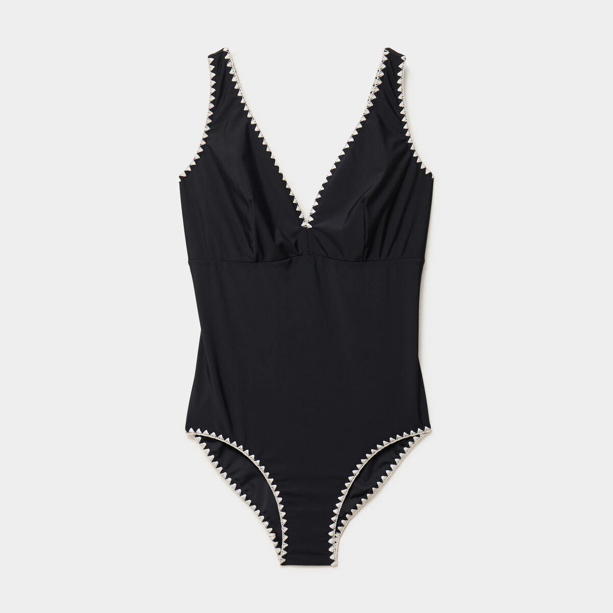 Maillot de bain foulard une pi&egrave;ce noir femme grande taille
