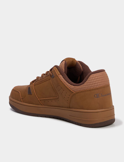 Baskets &agrave; lacets Champion RD18 COMB camel homme