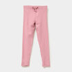 Legging côtelé coton vieux rose fille