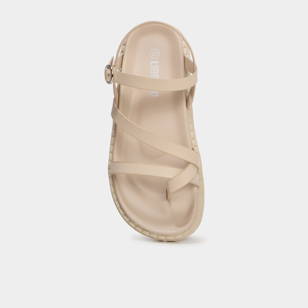 Sandales semelles &eacute;paisses blanc fille