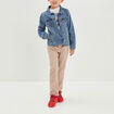 Pantalon regular avec poches sable garçon