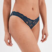 Culotte en dentelle bleu canard femme