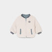 Blouson réversible à capuche amovible vert canard bébé garçon