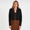 Veste boléro doublée stretch noir femme