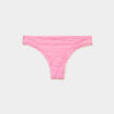 Tanga en dentelle doublure coton mauve femme