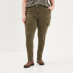 Pantalon skinny taille haute Modavista vert kaki femme grande taille