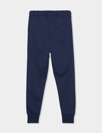 Pantalon de jogging taille élastiquée bleu marine garçon