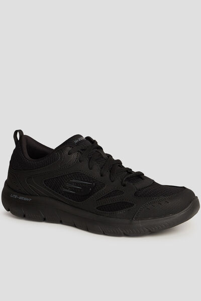 Baskets running mémoire forme Skechers noir homme