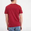 T-shirt droit en coton manches courtes rouge homme
