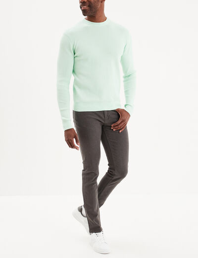 Jeans skinny 5 poches denim gris homme