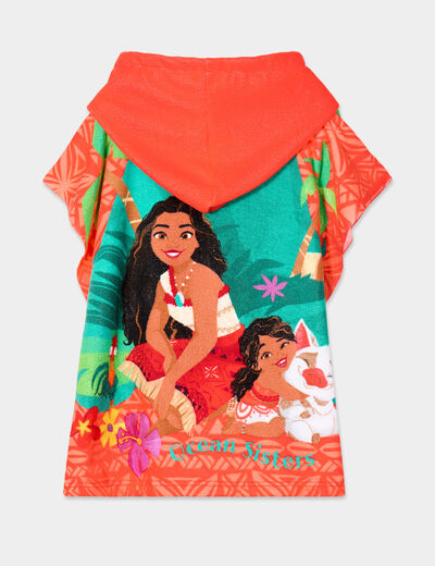 Cape de bain Vaiana orange clair fille