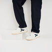 Tennis basses &agrave; lacets semelle plate multicolore homme