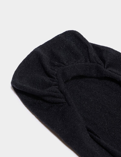Lot de 2 chaussettes invisibles noir femme