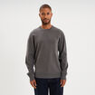Pull col rond manches longues gris homme