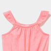 Combishort taille ajustable rose fluo b&eacute;b&eacute; fille