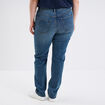 Jeans droit taille haute denim dirty femme grande taille