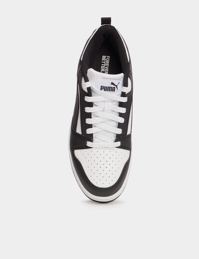 Tennis basses à lacets Puma Rebound noir garçon
