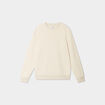 Sweat molleton col rond ecru homme