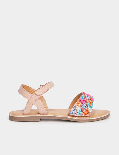 Sandales avec perles Creeks multicolore fille