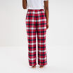 Pantalon de pyjama en coton ajusable rouge femme