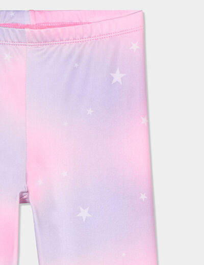 Legging taille élastiquée ecru fille