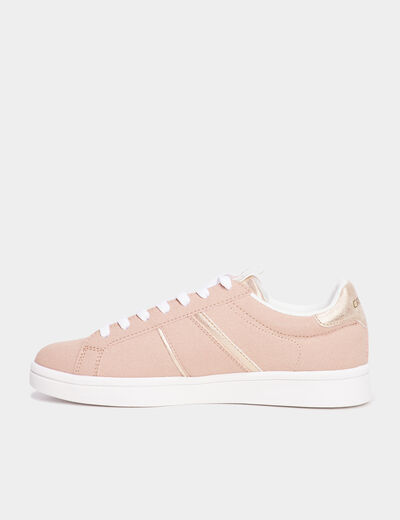 Tennis basses à lacets Creeks rose femme