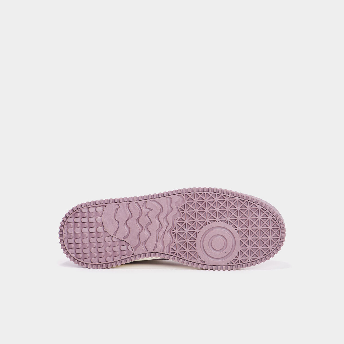 Tennis basses semelle plate &eacute;paisse violet femme