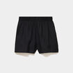 Short fluide taille &eacute;lastiqu&eacute;e noir femme