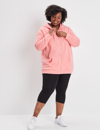 Legging corsaire taille &eacute;lastiqu&eacute;e noir femme grande taille