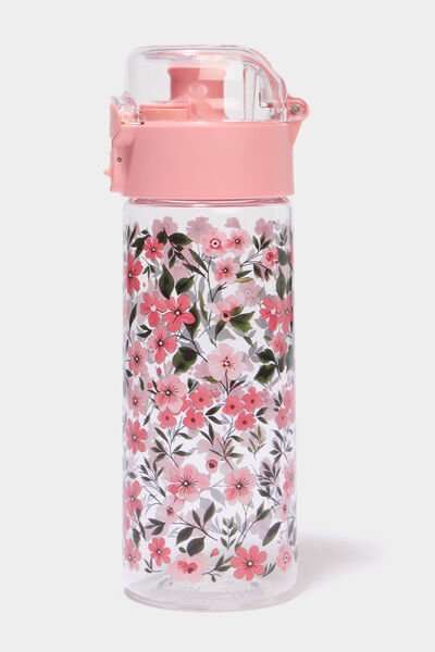 Gourde transparente fleurie multicolore mixte