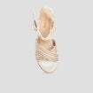 Sandales compensées Liberto blanc femme